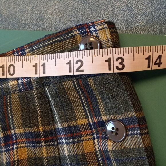 LL BeanWomen's 10P Pleated Wool Four Button Skirt Cottagecore Grandmacore - Picture 5 of 8